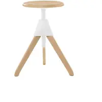 Magis Jerry – The Wild Bunch Le Tabouret Pivotant Natural 7011 | White 1735 C