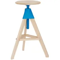 Magis Tom – The Wild Bunch Tabouret Natural 7011 | Light Blue 1781 C