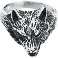 EtNox hard and heavy Bague Gothic de - Wolf Packs - pour Unisexe - couleur argent - Taille L