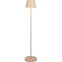 Konstsmide 7841-330 Pomezia M Lampadaire | couleur sable | Intérieur/Extérieur | Sans fil | 2700 K/3000 K | Autonomie de 7 à 15 h | 25 x 25 x (53/88,5/125) cm