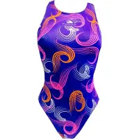 Turbo Scratch Swimsuit Bleu M Femme