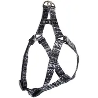 Flamingo Gamelle Step & Go Sadie noir/blanc, dimensions : 30-40 cm / 10 mm