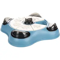 Flamingo Brain Train Sherlock Dog Toy Bleu