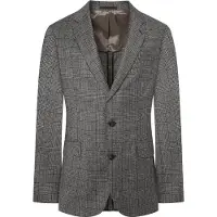 Hackett pour homme. HM470542 Blazer 130S Pow grey (42/32), Casuel, Fête, Gris, Laine, Classique