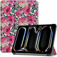 IMoshion Coque tablette Design Trifold Apple iPad Pro 13 (2025) M5 / (2024) M4 - Floral Water Color