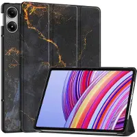IMoshion Coque tablette Design Trifold Xiaomi Redmi Pad Pro / POCO Pad - Black Marble
