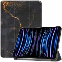 IMoshion Coque tablette Design Trifold Apple iPad Pro 11 (2022/2021) - Black Marble