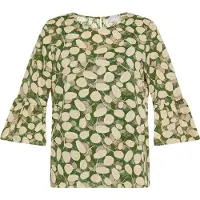 Usha Chemisier jaune clair / olive / vert gazon