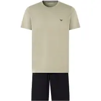 Emporio Armani Pyjama court gris / noir