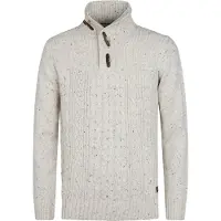 Petrol industries Pull à Câble Half Zip Hamilton Écru
