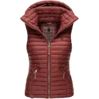 NAVAHOO Gilet 'Shadaa' rouge pastel