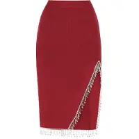 Faina Jupe rouge carmin / argent