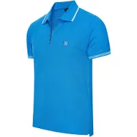 Cappuccino Italia Polo Zip Polo Torino Bleu - Grand S