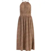Faina Robe d’été camel / blanc