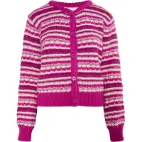 IZIA Cardigan rose / noir / blanc
