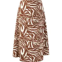 Faina Jupe marron / blanc