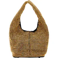Faina Sac bandoulière or / noir