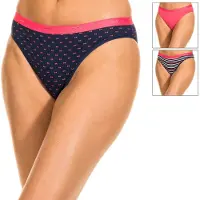 Dim D4c17 Cottron Stretch Panties 3 Units Bleu S Femme