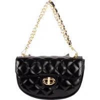 Faina Sac bandoulière or / noir