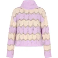 IZIA Pull-over nude / beige foncé / lavande