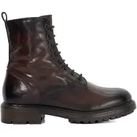 Dune London Bottines à lacets 'Patley' brun foncé