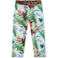 Philipp Plein Leggings bleu clair / vert / violet clair / orange foncé