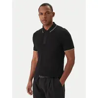 Armani Exchange pour homme. XM001285AF10366UC001 Polo idéal (S), Noir, Casuel, Coton, Manche courte