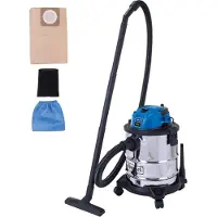 Scheppach Aspirateur eau et poussière VC20 - 1300W | 2m de tuyau | 4m de câble de raccordement | 20L cuve en inox