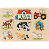 Goki Puzzle ferme I (9 pièces)