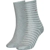 Tommy Hilfiger Underwear Chaussettes bleu marine / gris chiné / rouge / blanc