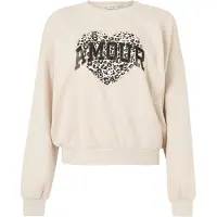 ONLY Sweat-shirt 'ONLLAUREN' crème / or / noir