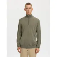 Selected Pull-over 'SLHTray' kaki