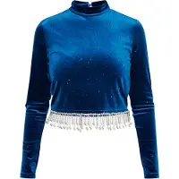 Faina T-shirt bleu outremer