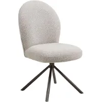 Ebuy24 Asta chaise de salle à manger pied tournant sable.