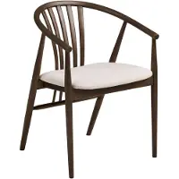 Ebuy24 Aino chaise de salle à manger avec accoudoirs chêne fumé.