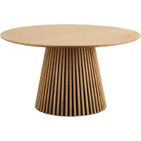 Ebuy24 Osaka table à manger Ø140cm chêne.