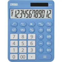 Aveli Calculatrice de bureau 30110.06 AAA Bleu (Fonctionnement sur piles, Panneau solaire)
