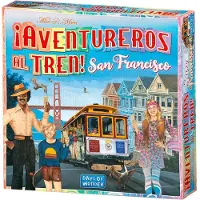 Asmodee Aventureros Al Tren San Francisco Board Game Spanish Version Doré Enfants