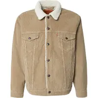 Levi's pour homme. A5784-0022 Veste en velours côtelé brun nuit (S), Marron, Casuel, Coton
