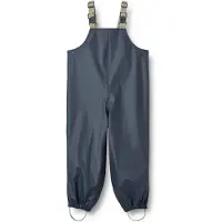 Wheat Pantalon de pluie av. Bretelles - PU - Charlo - Ink - - 6 ans (116) - Pantalon de pluie