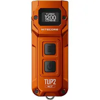 Nitecore TUP2 Alloy Orange, lampe de poche porte-clé rechargeable, 1200 lumens