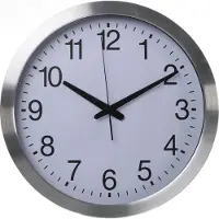 Perel Horloge Murale En Aluminium - à_, 40, Cm