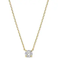 SPARKLE14 Kette Zirkonia 0,8 mm 42 cm - 4 - Gold, (Or 14 carats, Or 14k)