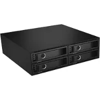 Icy Box IB-2242SSK 13,3 cm (5,25") Plateau de stockage Noir