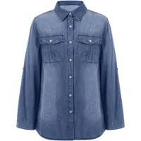 Imily Bela Chemisier bleu denim