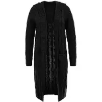 Imily Bela Manteau en tricot noir