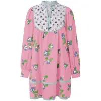 Imily Bela Robe saphir / vert / rose ancienne / blanc