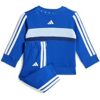 Adidas Seasonal Essentials Tiberio 3 Stripes Fleece Crew Set Bleu 12-24 Months Enfants