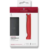 Victorinox SwissClassic Cutting Board Picnic Knife Set 6.7191.FC1 Chili Red, set de pique-nique 2 pièces
