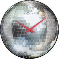 Nextime - 3293 - Horloge Murale - 35cm - noir - Disco Ball